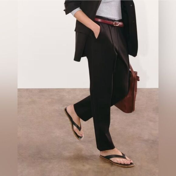 Everlane solid black the dream pant crop ankle length pants - Picture 12 of 12